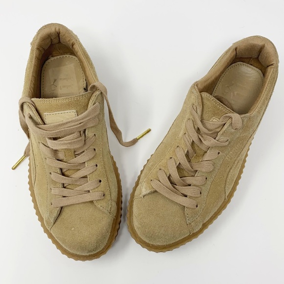 FENTY x Puma Creeper Platform Tan Sneakers 7.5 - Picture 2 of 11